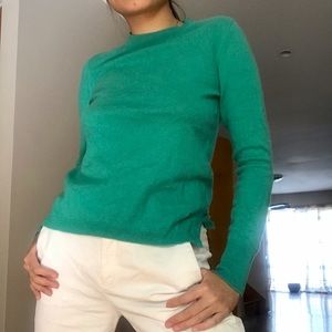 J Crew Emerald Green Cashmere Sweater